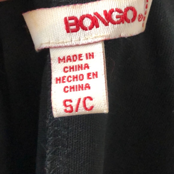 🔴 BONGO Black Chiffon gold chain top Small - Picture 6 of 6
